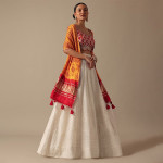 Embellished Thread Work Lehenga & Blouse With Dupatta