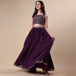 Semi-Stitched Lehenga & Unstitched Blouse With Dupatta